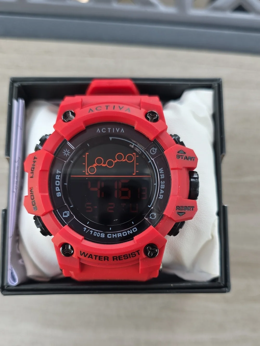 547.  Activa Summit X Invicta Unisex Digital Watch - 50mm. Red